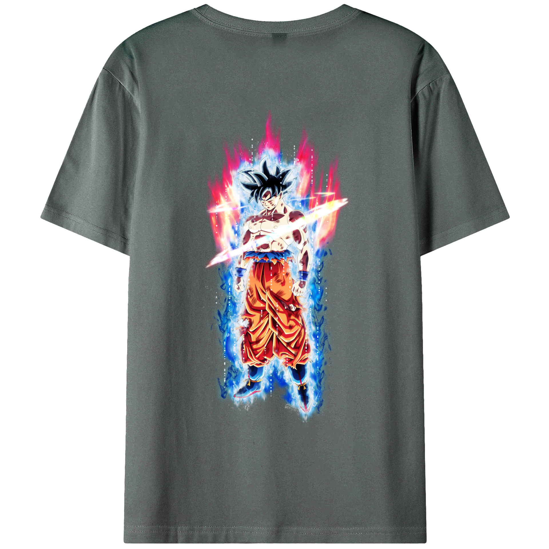 （画像用） ドラゴンボール 孫悟空（そん ごくう）Son Goku カカロット DRAGON BALL Kakarotto 綿100％ メンズ半袖Tシャツ（バックプリント） 通気性